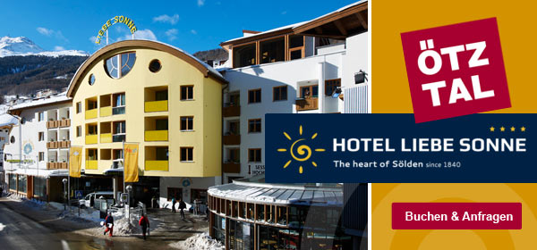 Skiurlaub im Hotel Liebe Sonne, Wellnessurlaub und Skifahren in Sölden