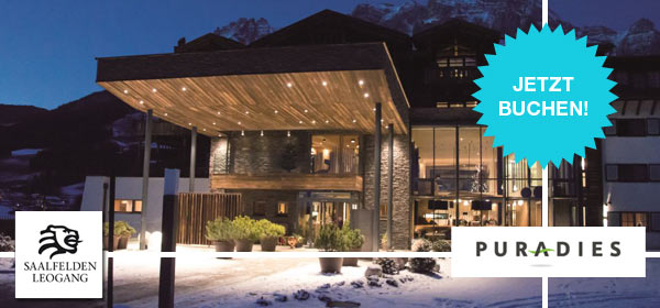 Hotel Das Puradies, Skiurlaub Deluxe mit Wellness in Saalfelden Leogang